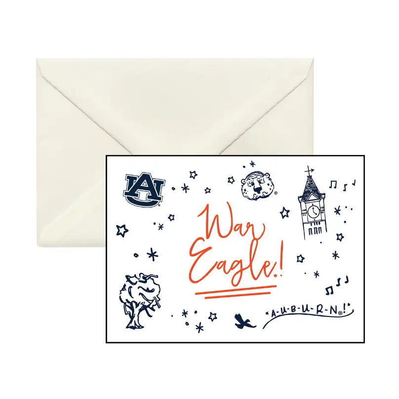 Auburn Confetti Boxed Notecards