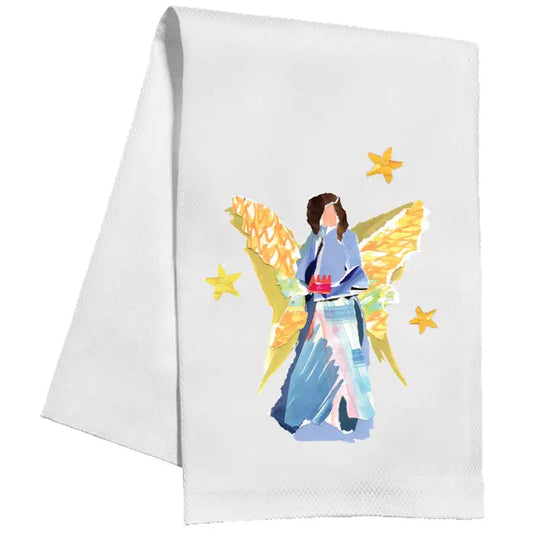 Kitchen Towel | Blue Nativity Angel