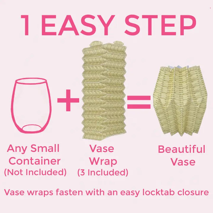 Paper Vase Wraps | Wicker