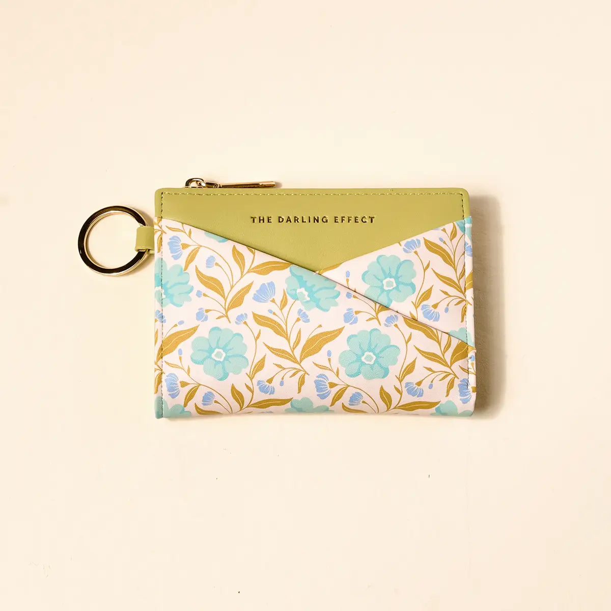 Luxe Pocket Wallet | Poppin' Petals Aqua