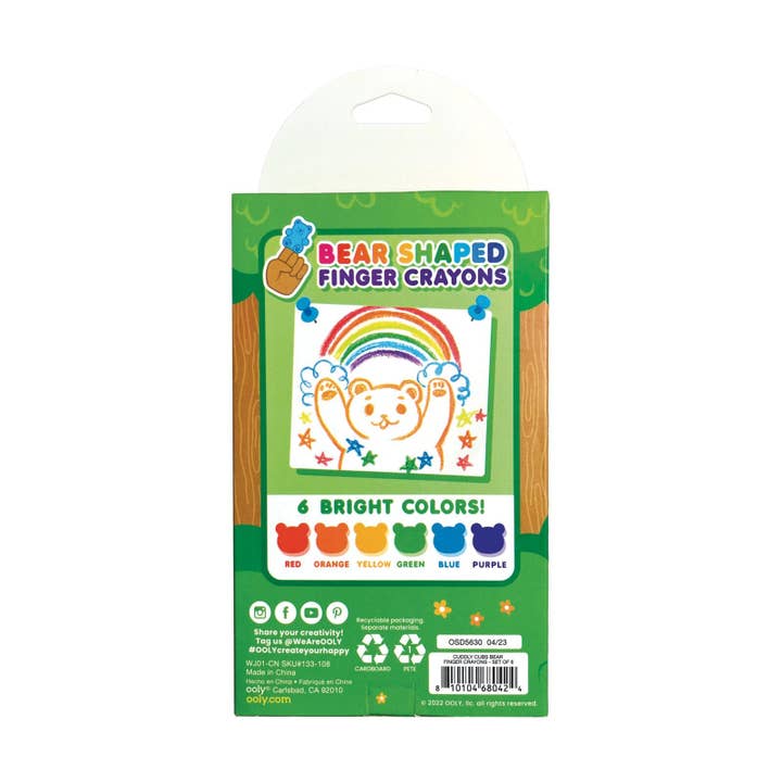 Cuddly Cubs Bear Finger Crayons