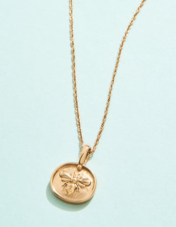Mason Bee Necklace 17” Bee
