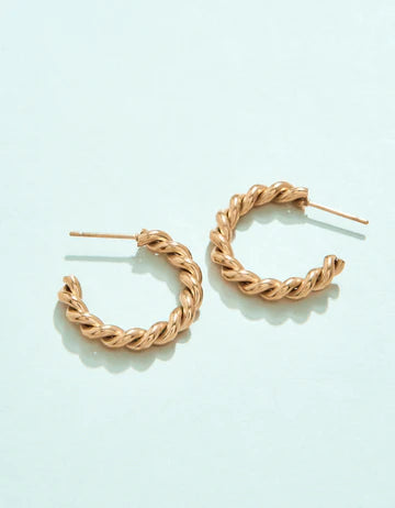 Mitchelville Hoop Earrings Gold