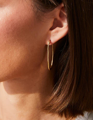Fiddler’s Cove Hoop Earrings Gold