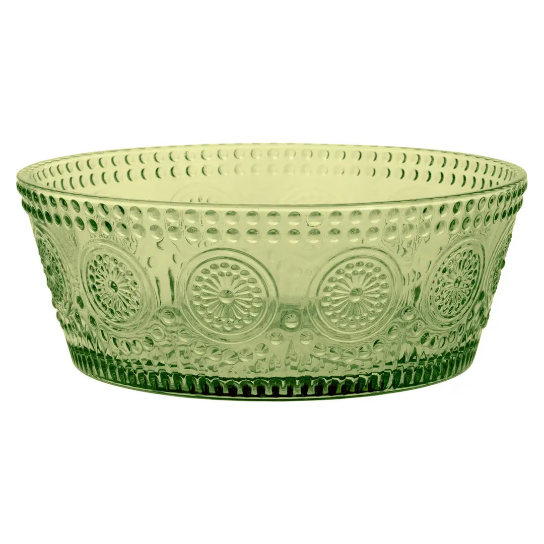 Large Codi Glass Bowl | Olive