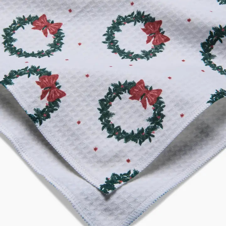 Tea Towel | Bow Wreath