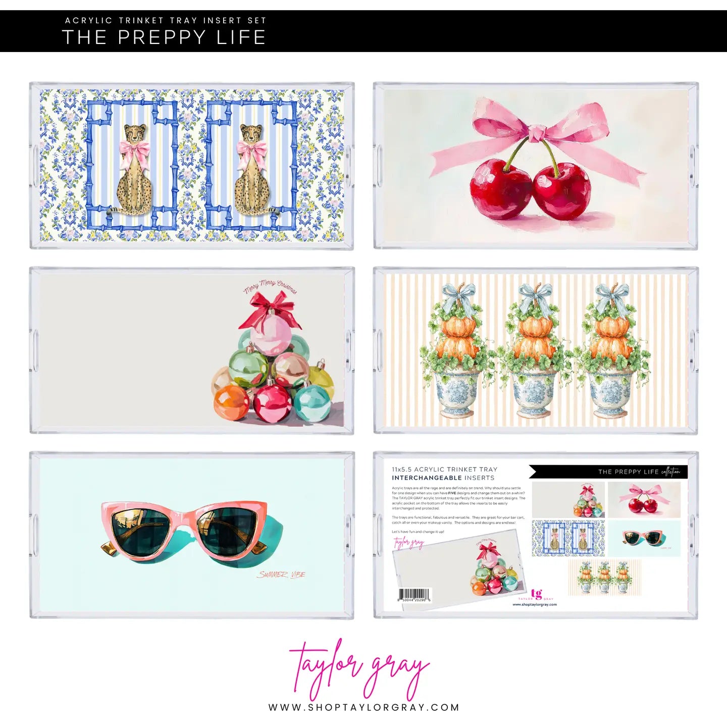 Acrylic Trinket Tray Inserts | Preppy Life