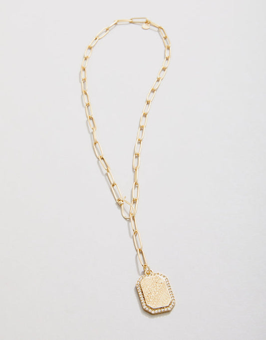 Bascom Drop Necklace 18” | Crystal