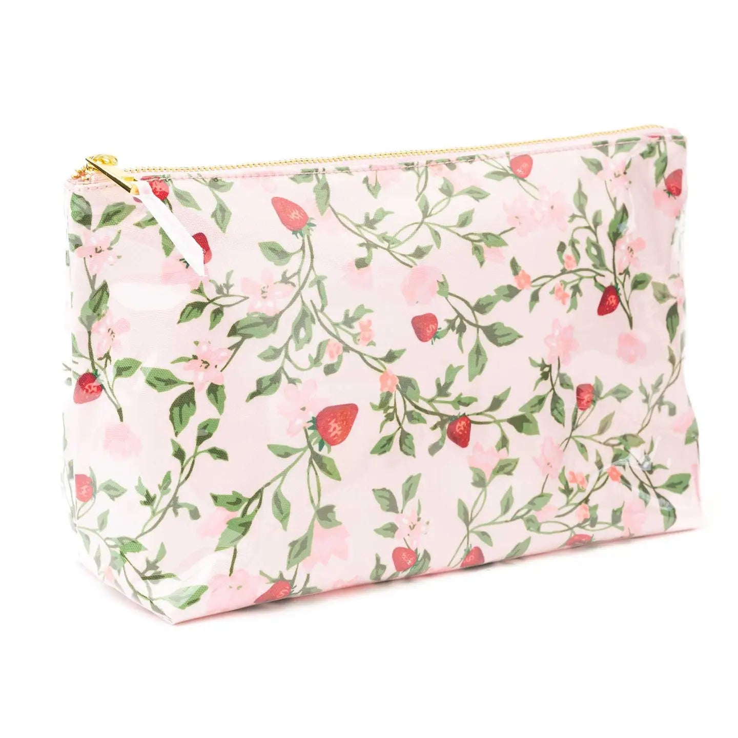 Clear Coated Travel Cosmetic | Botanical Berry