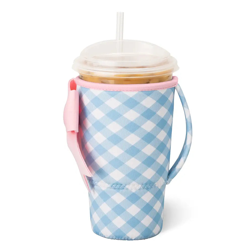 Large Iced Cup Coolie | Gingham