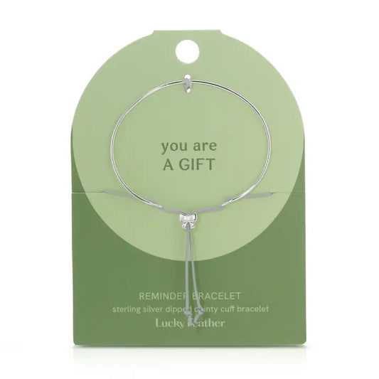 Reminder Bracelet | A Gift | Silver Bow