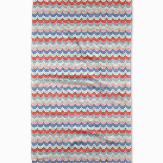 Tea Towel | Scallop Stripes