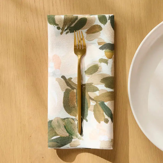 Dinner Napkin Set | Painted Blossoms