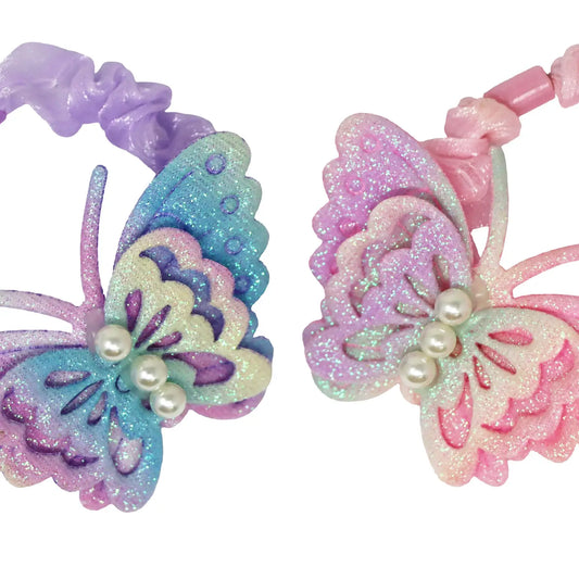 Sequin Pearl Butterfly Scunchie