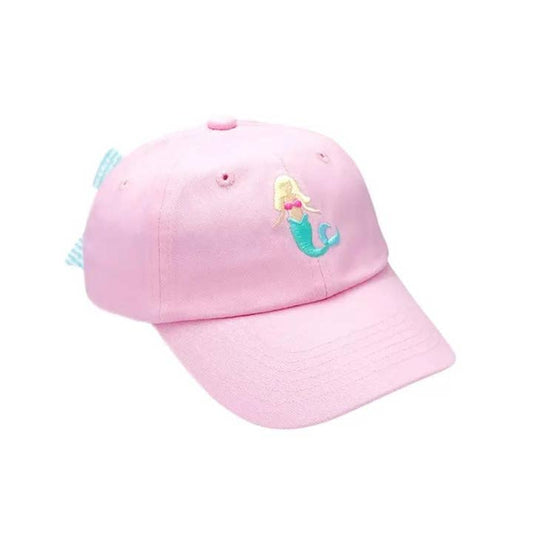 Baseball Hat | Pink Mermaid Bow | Youth