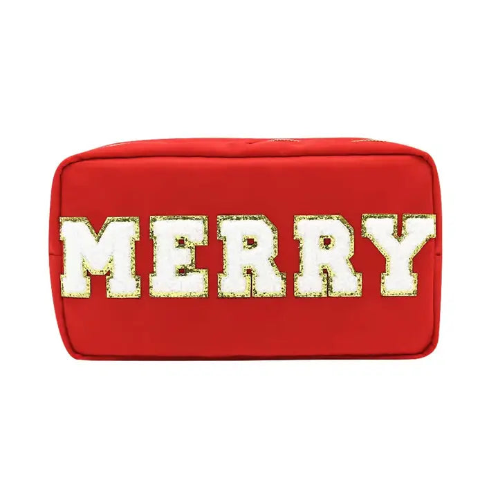 Chenille Cosmetic Bag | Merry