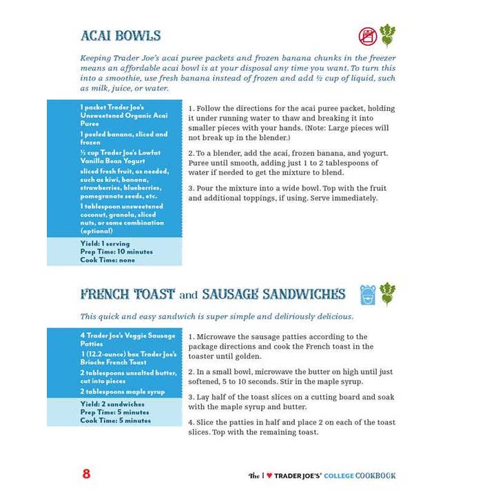 Book | I Love Trader Joe's | College Cookbook