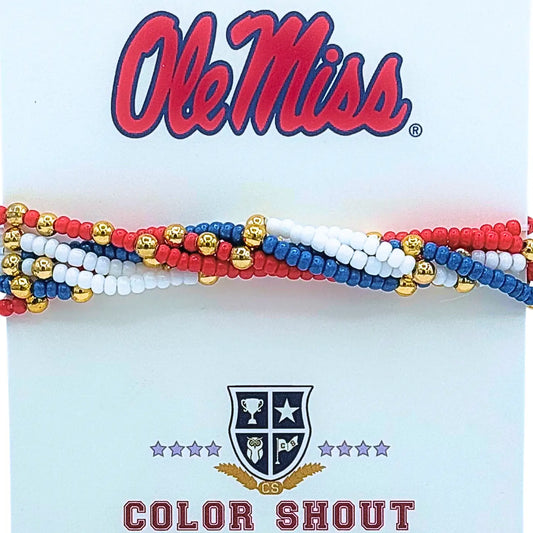 Ole Miss | Set of 6 Bracelets