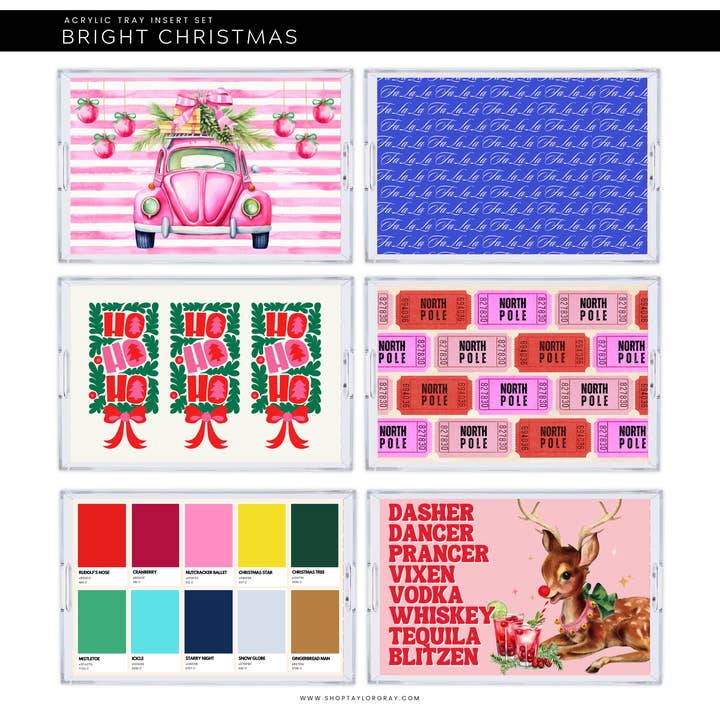 Acrylic Tray Inserts | Bright Christmas