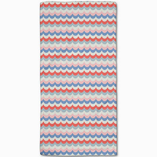 Bar Towel | Scallop Stripes