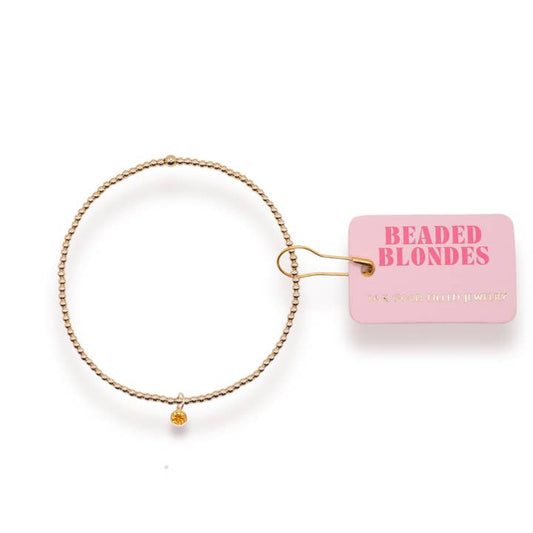 Birthstone Charm Bracelet | November