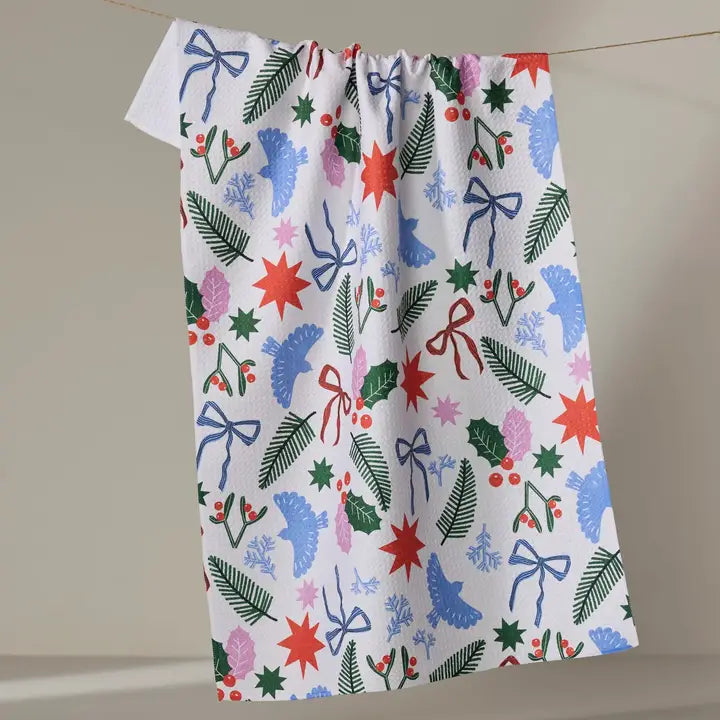 Tea Towel | Christmas Garden Party