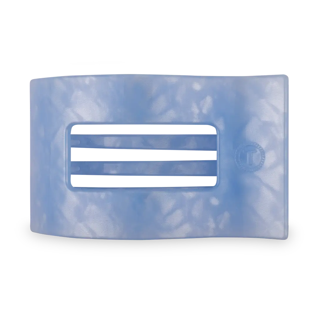 Teleties Flat Rectangle Hair Clip | Blue Lagoon | Assorted Sizes