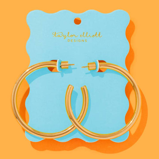 X-Large Hoop Earrings | Gold-Plated | Terry