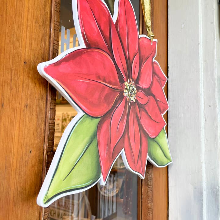 Door Hanger | Poinsettia