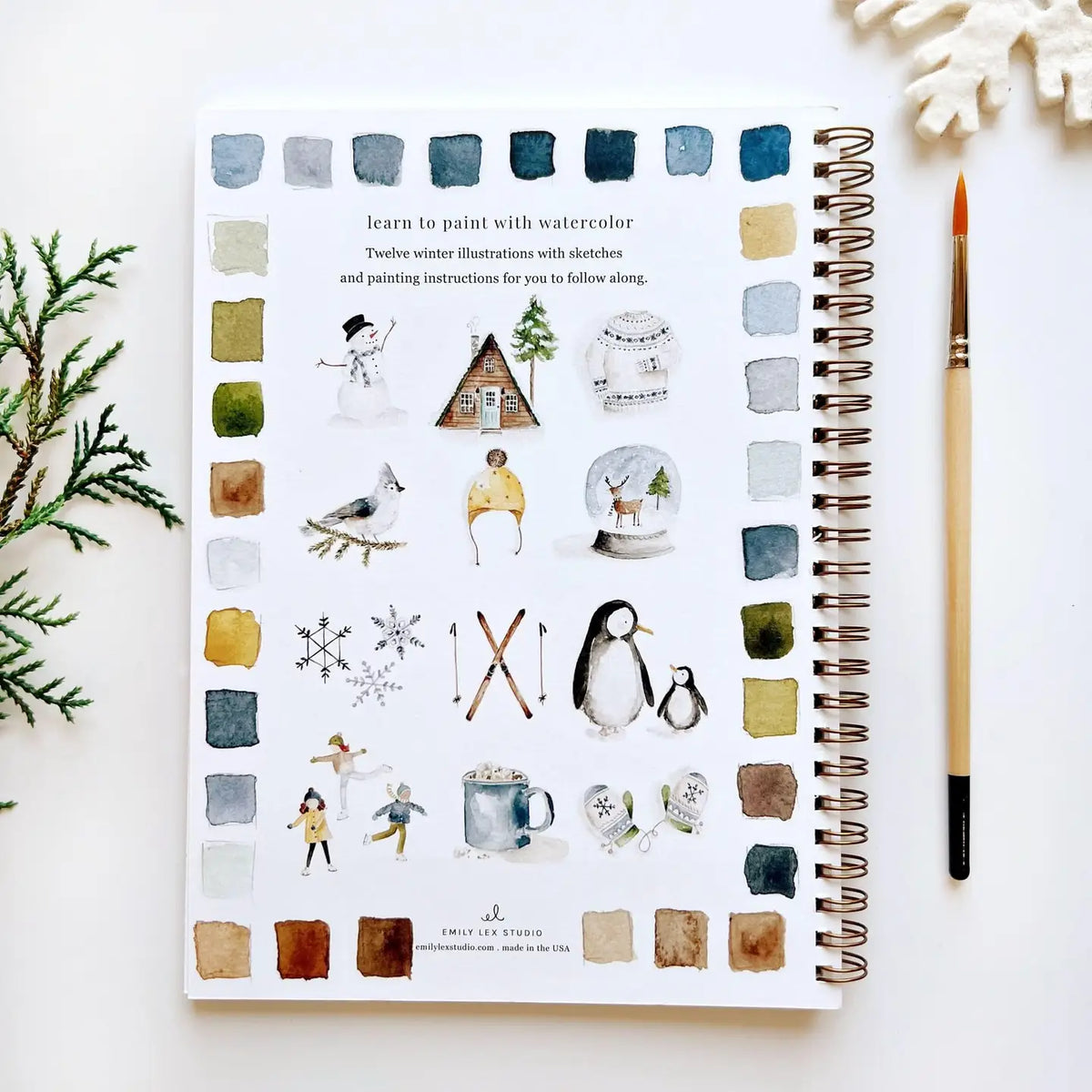 Watercolor Workbook | Winter Wonderland