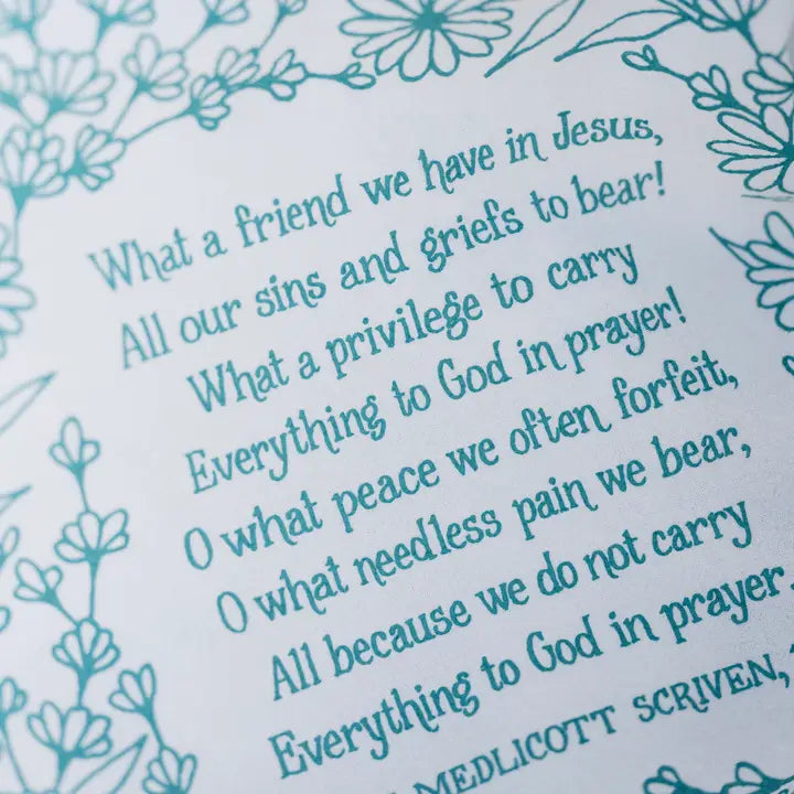 Tea Towel | What A Friend Hymn