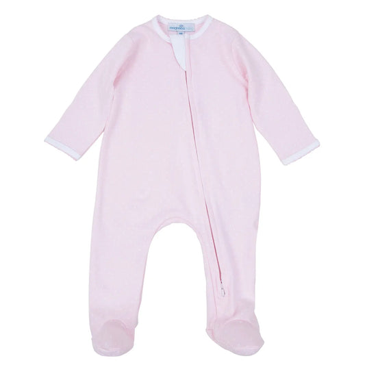 Simply Sweet Zip Footie | Pink