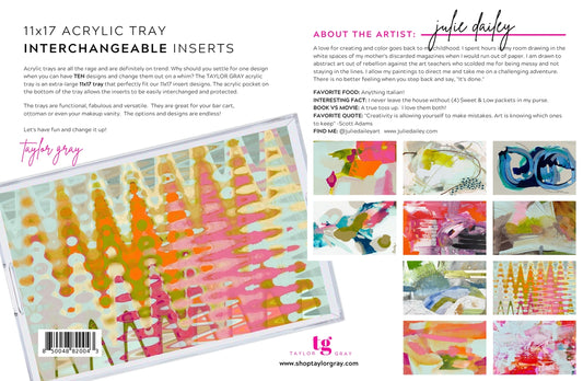 Acrylic Tray Inserts | Julie Dailey Collab