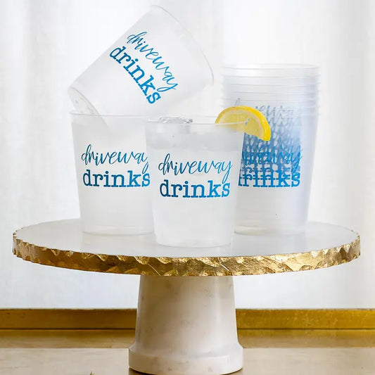 Frosted Party Cups | Driveway Drinks