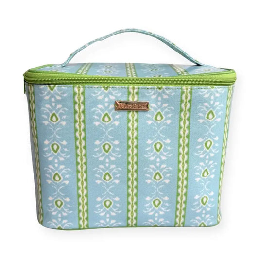 Train Case | Rosemary Stripe Blue
