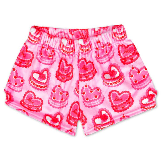 Plush Shorts | Heart Cakes