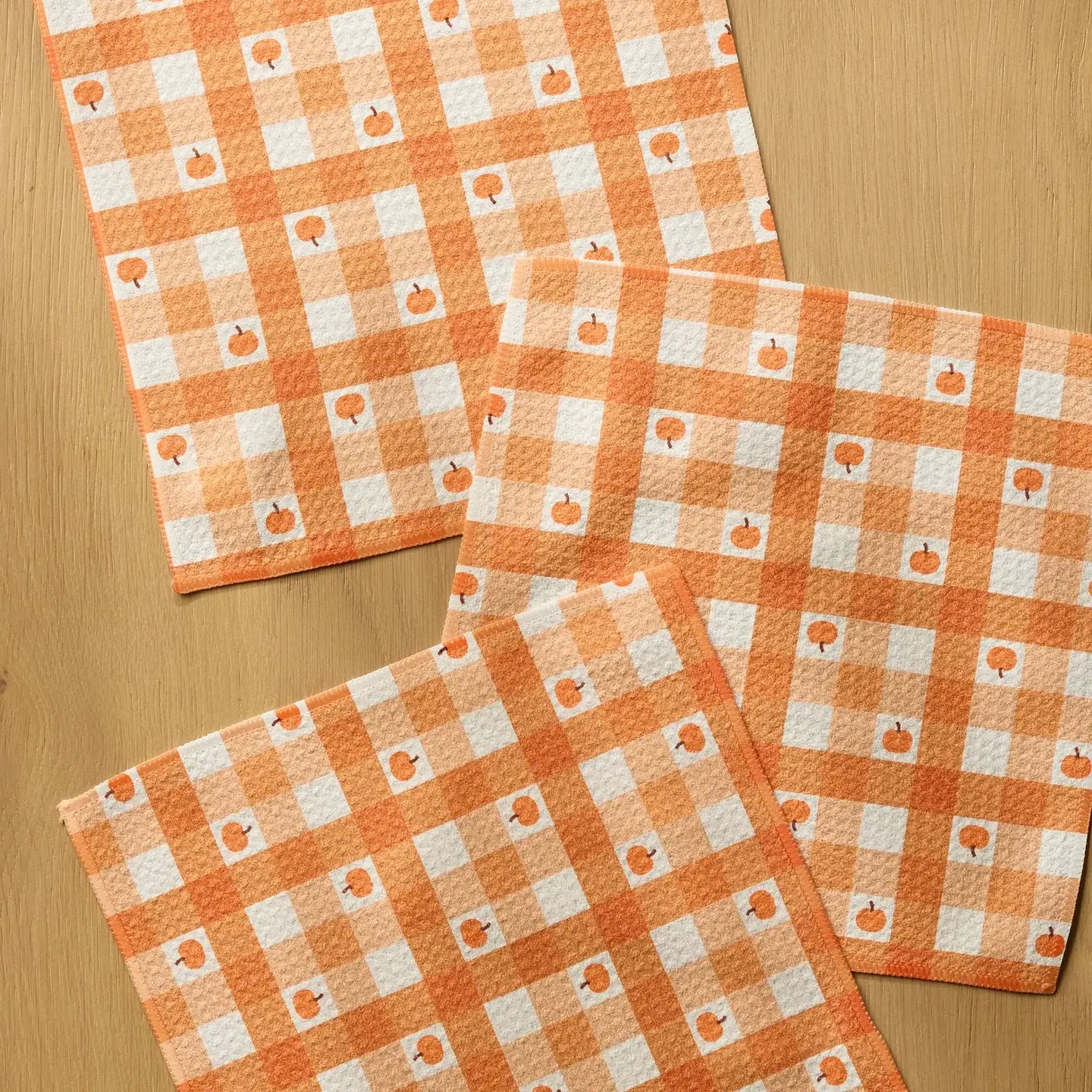 Dishcloth Set | Pumpkin Check