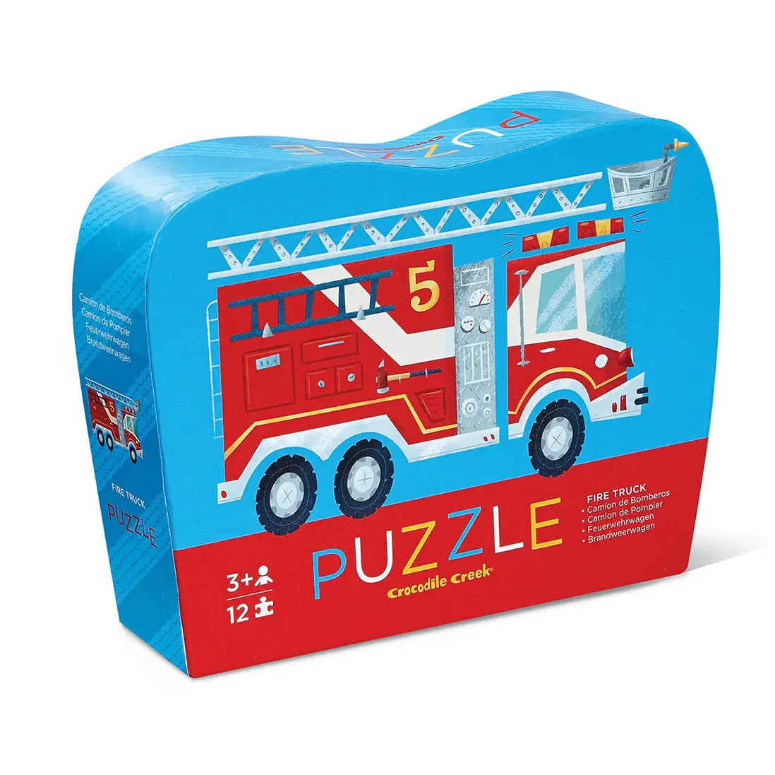 12-Piece Shaped Box Puzzle | Fire Truck