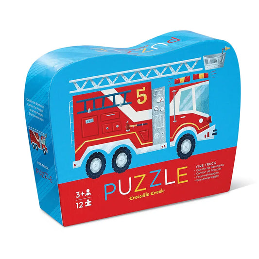 12-Piece Shaped Box Puzzle | Fire Truck