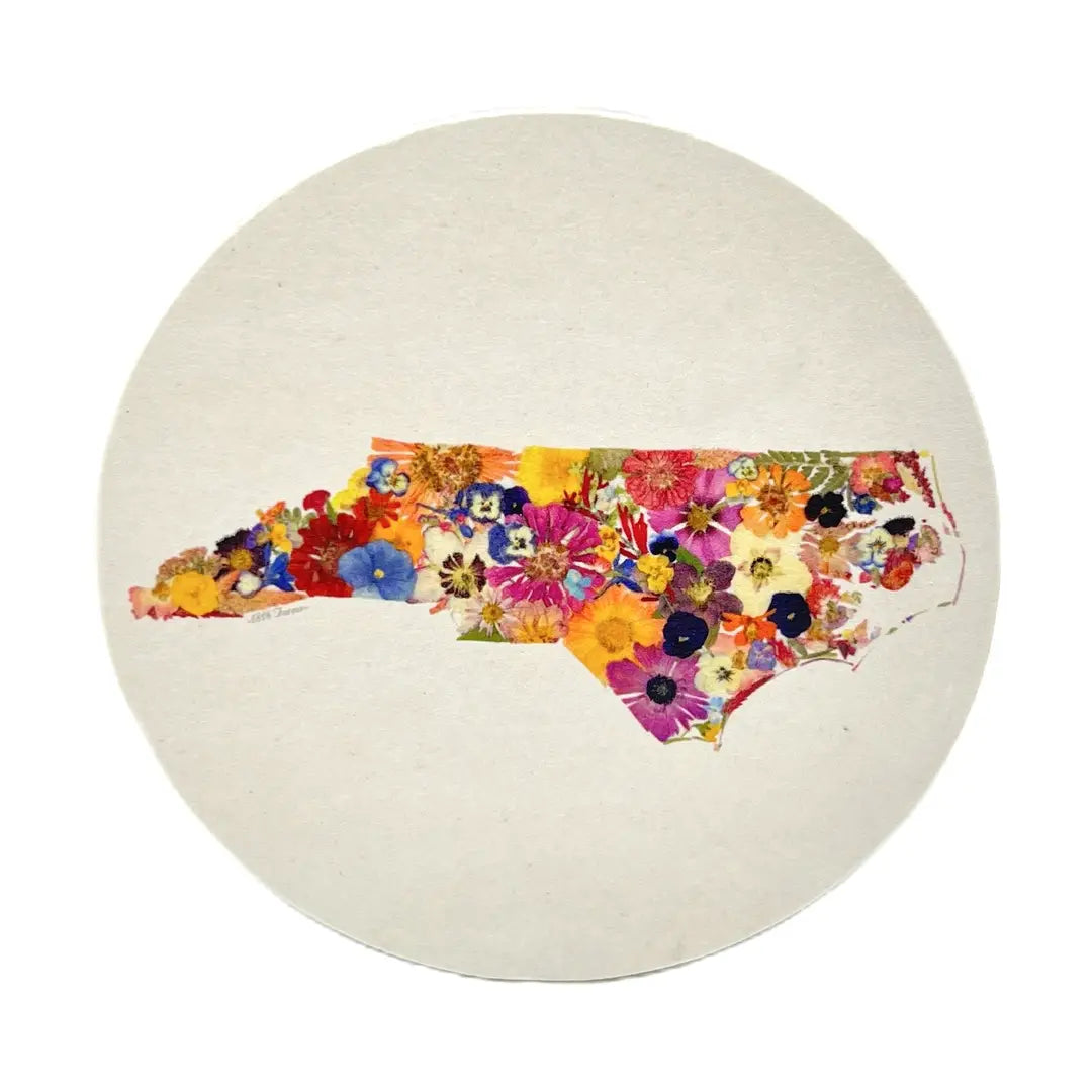 "Where I Bloom" North Carolina Coasters | Set of 6