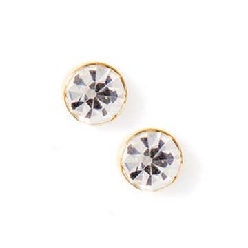Screwback Stud Earrings | Juliet Clear 5mm