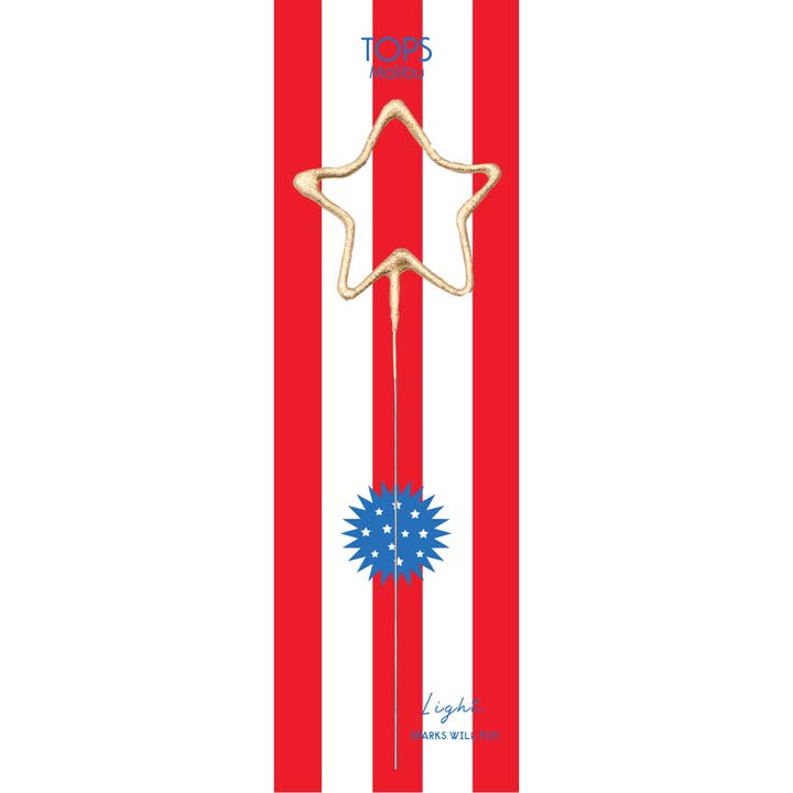 Sparkler Wand | Gold Star | 8" | 4th of July