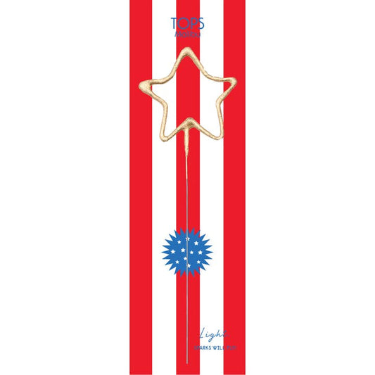 Sparkler Wand | Gold Star | 8" | 4th of July