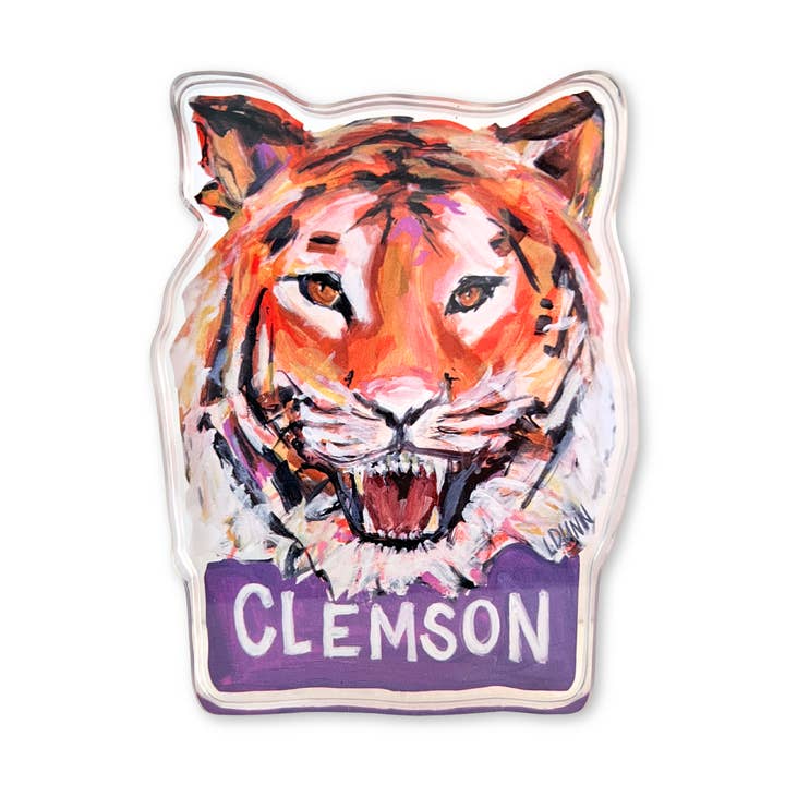 Bitty Acrylic Gameday | Clemson Tiger