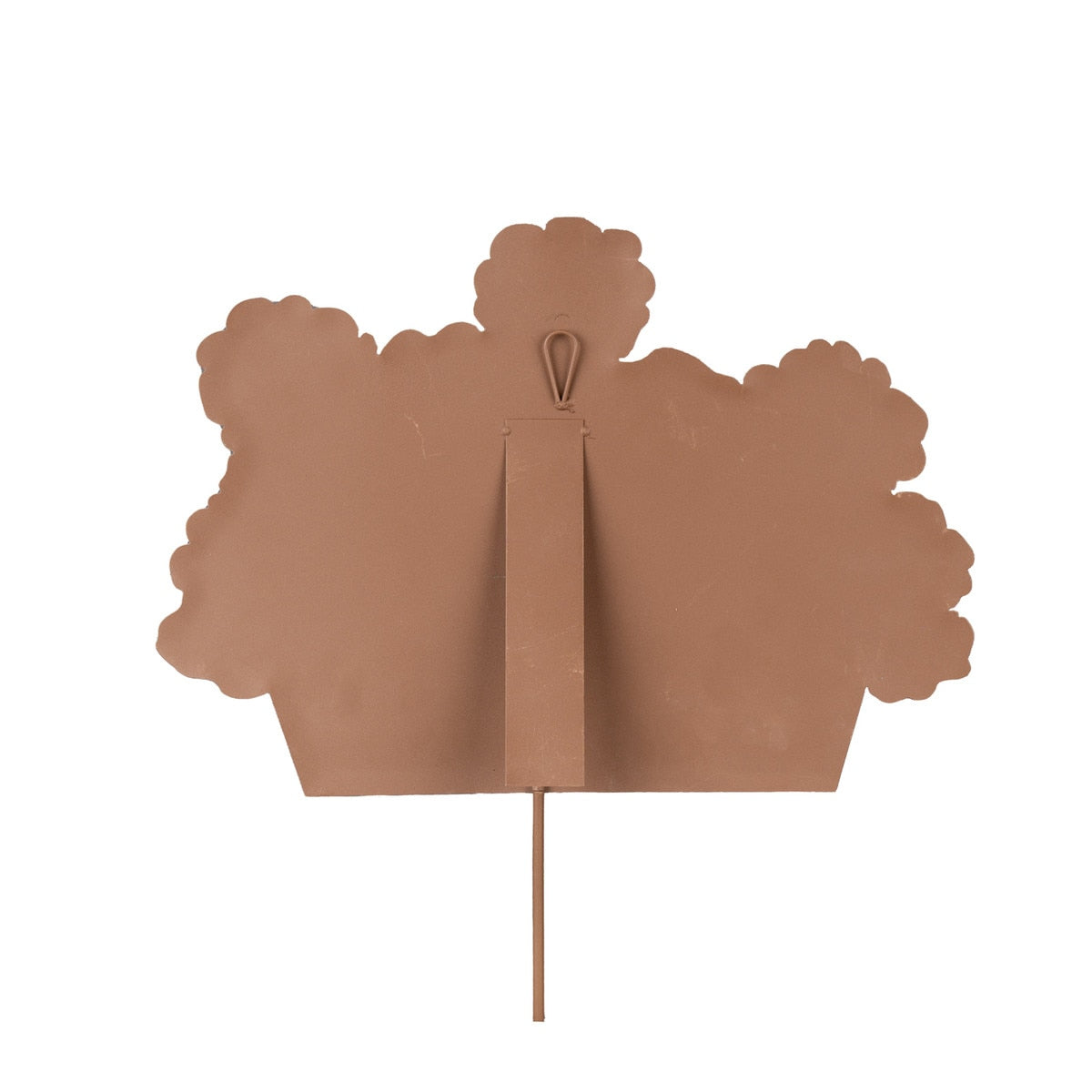 Stake/Decor | Striped Pot With Geraniums