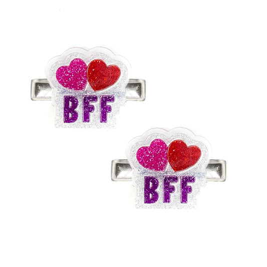 Alligator Clip - BFF Hearts