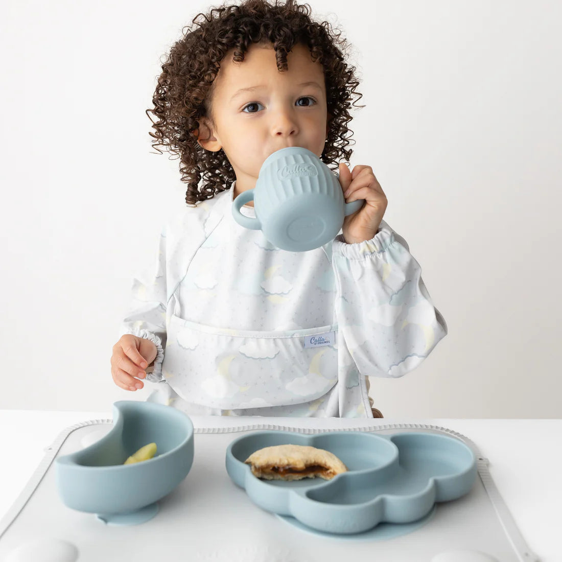 On Cloud 9 Moon Suction Bowl | Powder Blue