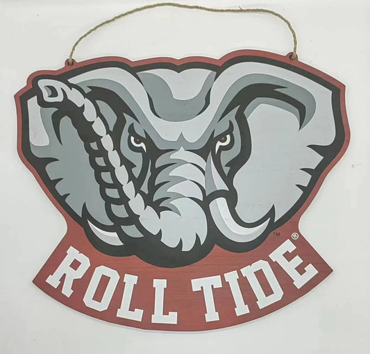 Wooden Door Hanger | Alabama Mascot