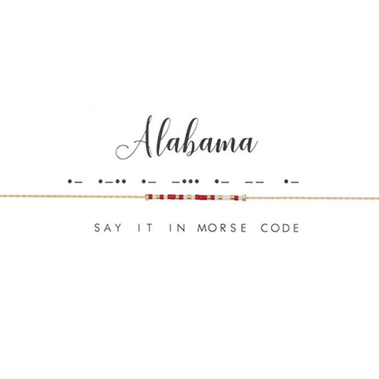 Dot and Dash Bracelet - Alabama