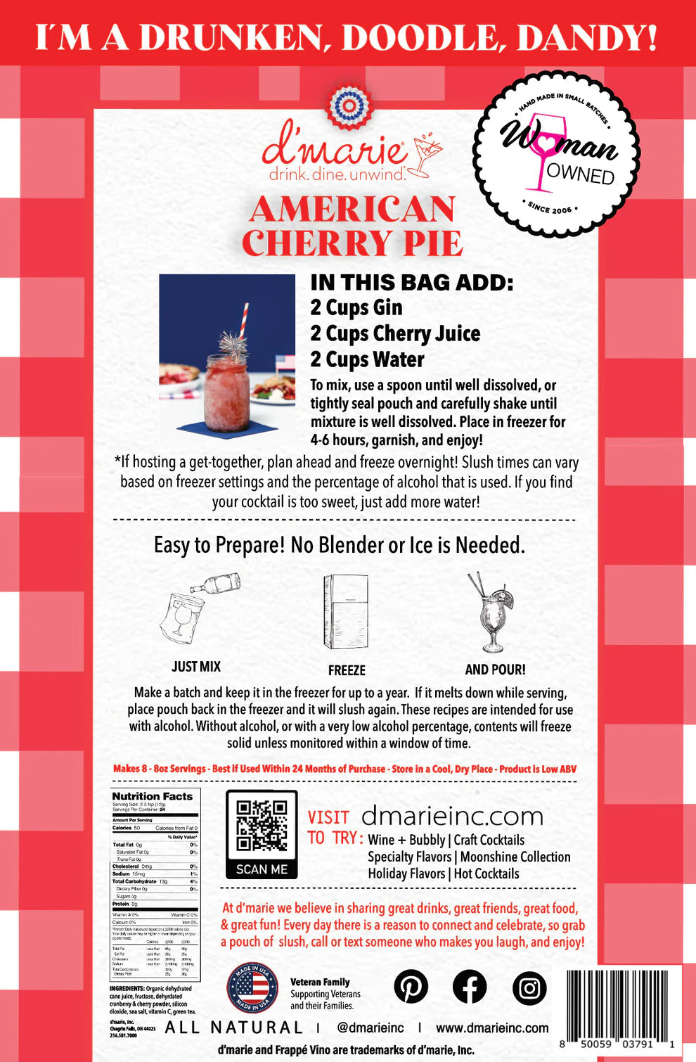 Cocktail Slush Mix | American Cherry Pie